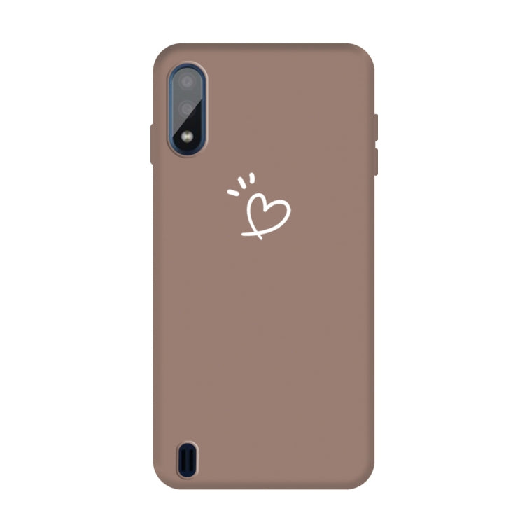 For Galaxy A01 Frosted Candy-Colored Ultra-thin TPU Phone