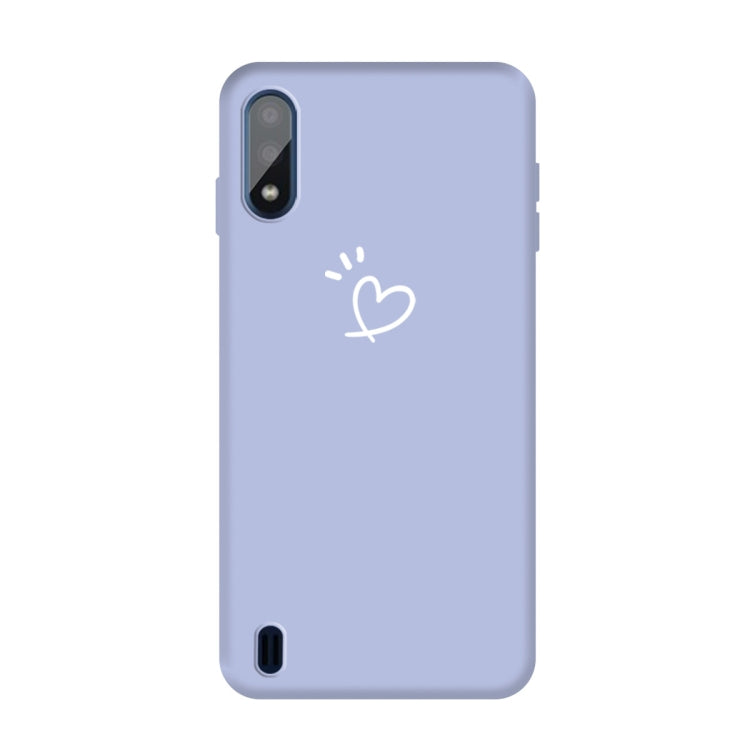For Galaxy A01 Frosted Candy-Colored Ultra-thin TPU Phone