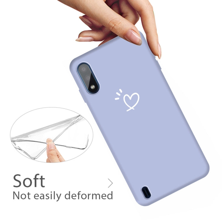 For Galaxy A01 Frosted Candy-Colored Ultra-thin TPU Phone