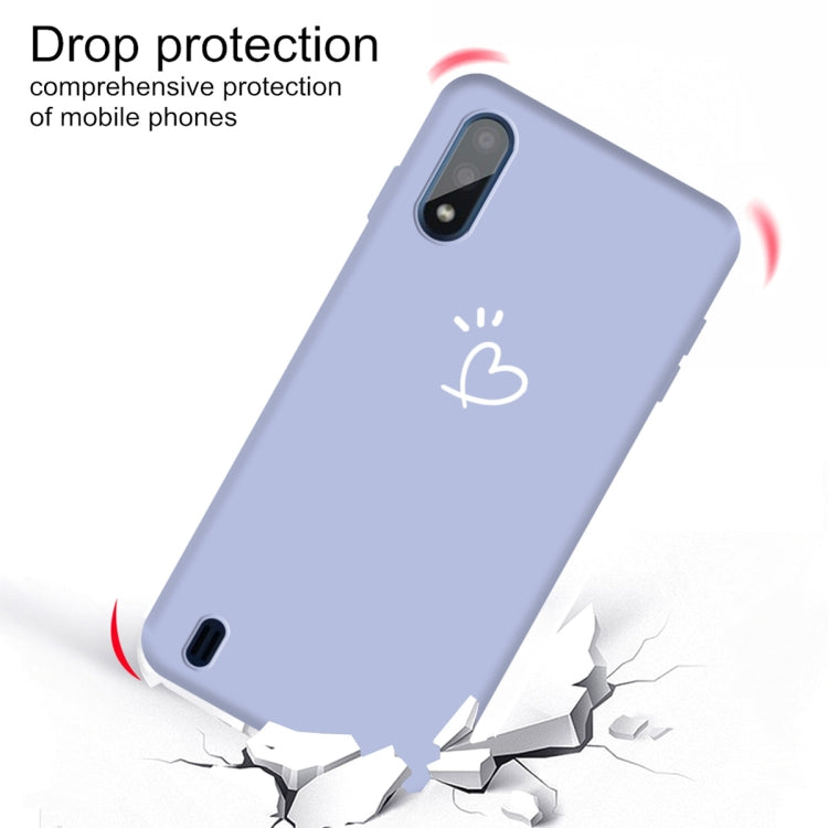 For Galaxy A01 Frosted Candy-Colored Ultra-thin TPU Phone