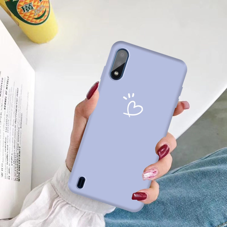 For Galaxy A01 Frosted Candy-Colored Ultra-thin TPU Phone