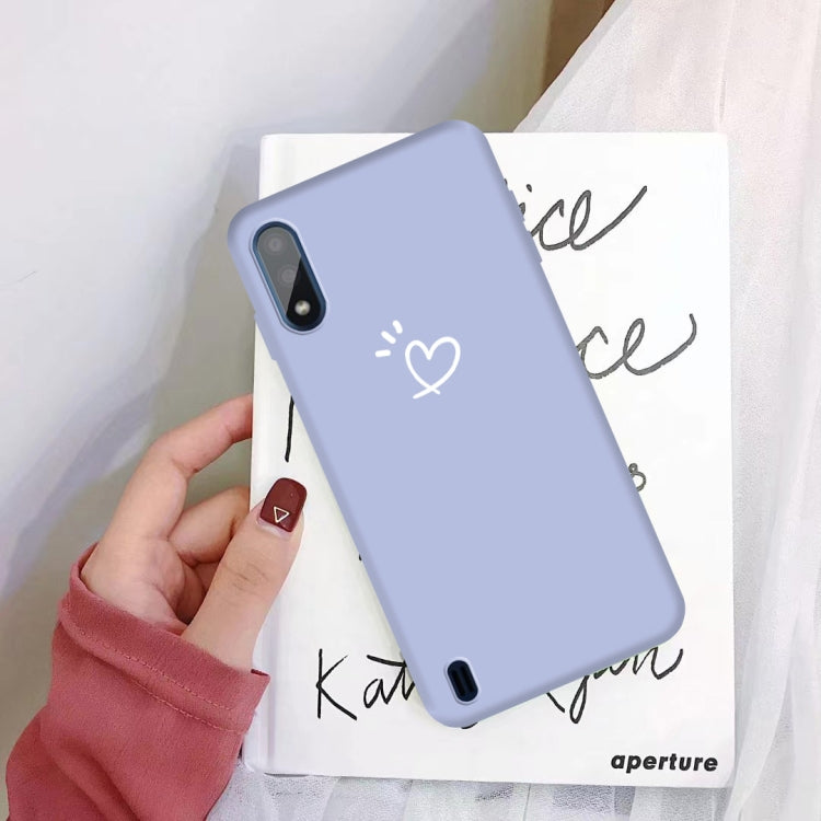 For Galaxy A01 Frosted Candy-Colored Ultra-thin TPU Phone