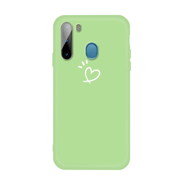 For Galaxy A21 Frosted Candy-Colored Ultra-thin TPU Phone