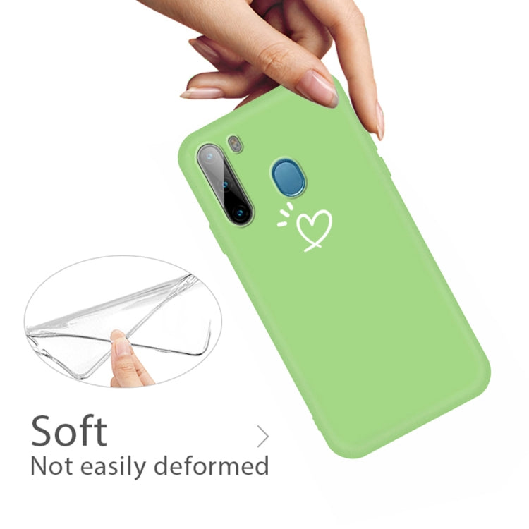 For Galaxy A21 Frosted Candy-Colored Ultra-thin TPU Phone
