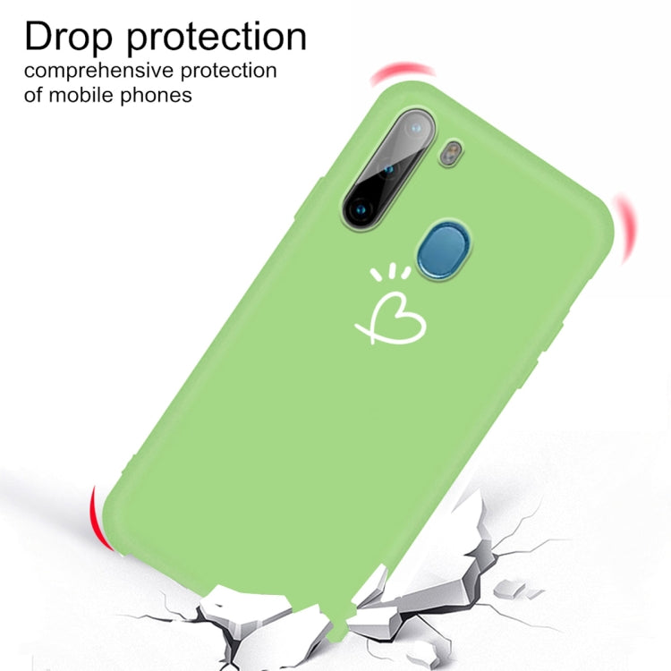 For Galaxy A21 Frosted Candy-Colored Ultra-thin TPU Phone