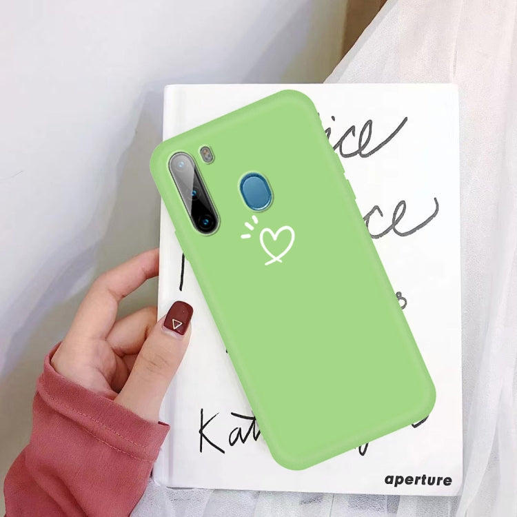 For Galaxy A21 Frosted Candy-Colored Ultra-thin TPU Phone