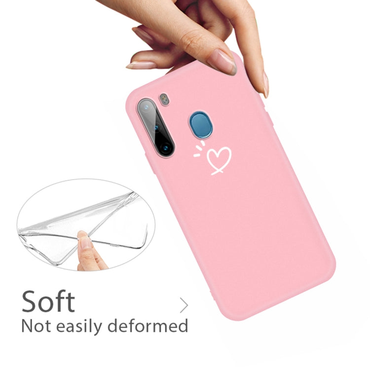 For Galaxy A21 Frosted Candy-Colored Ultra-thin TPU Phone