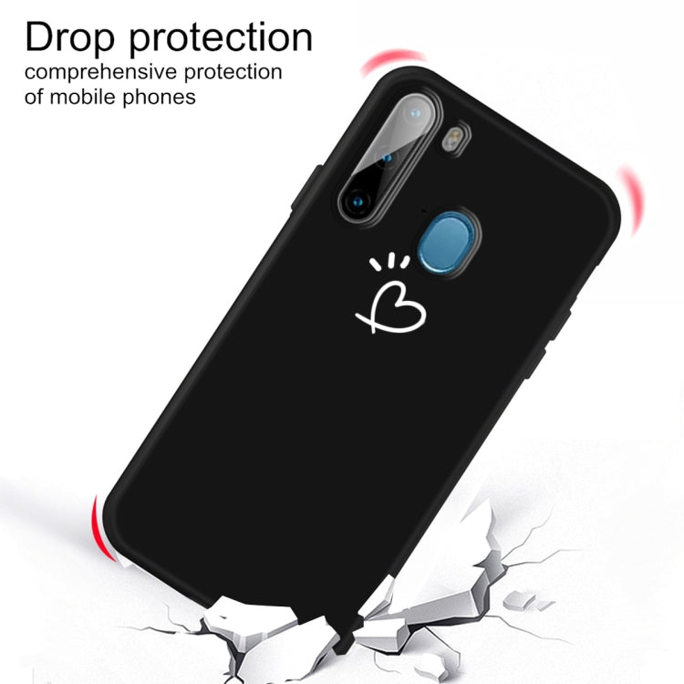 For Galaxy A21 Frosted Candy-Colored Ultra-thin TPU Phone