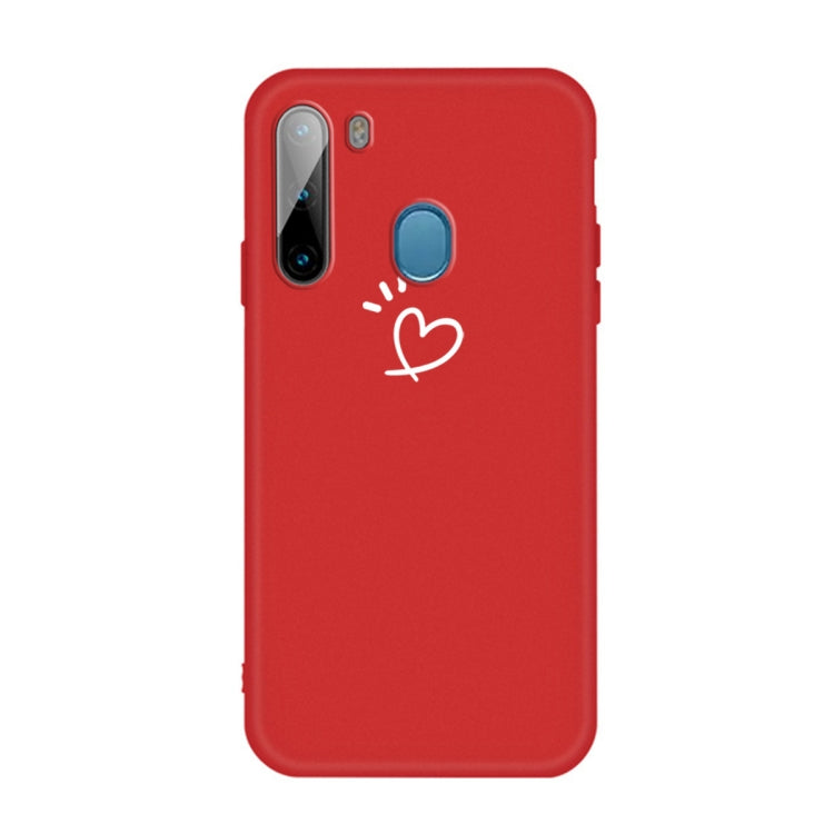 For Galaxy A21 Frosted Candy-Colored Ultra-thin TPU Phone