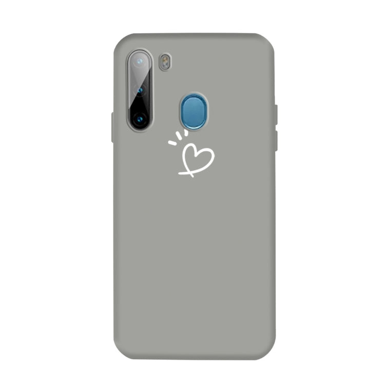 For Galaxy A21 Frosted Candy-Colored Ultra-thin TPU Phone