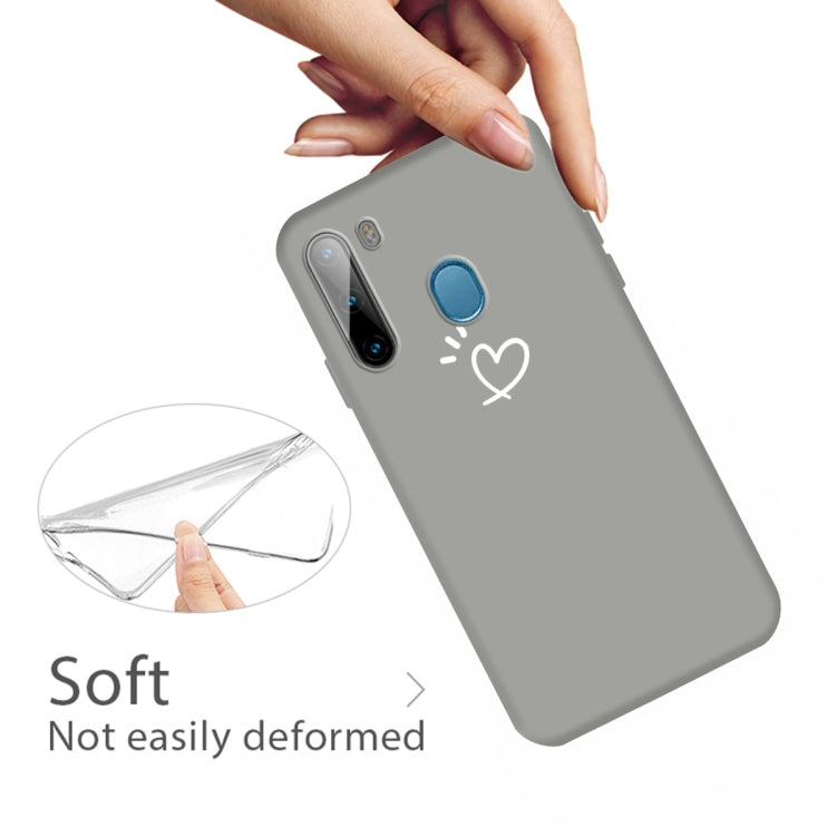 For Galaxy A21 Frosted Candy-Colored Ultra-thin TPU Phone