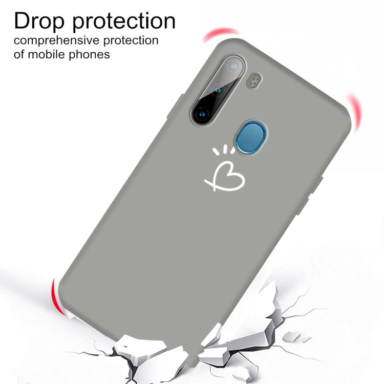 For Galaxy A21 Frosted Candy-Colored Ultra-thin TPU Phone