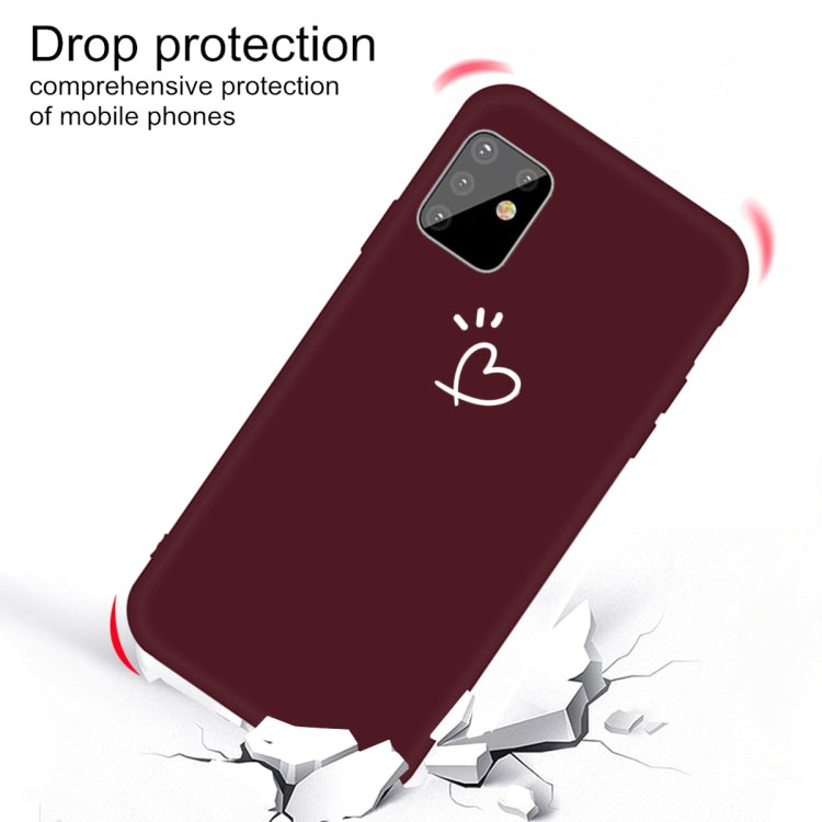 For Galaxy A81 / Note 10 Lite Frosted Candy-Colored Ultra-thin TPU Phone