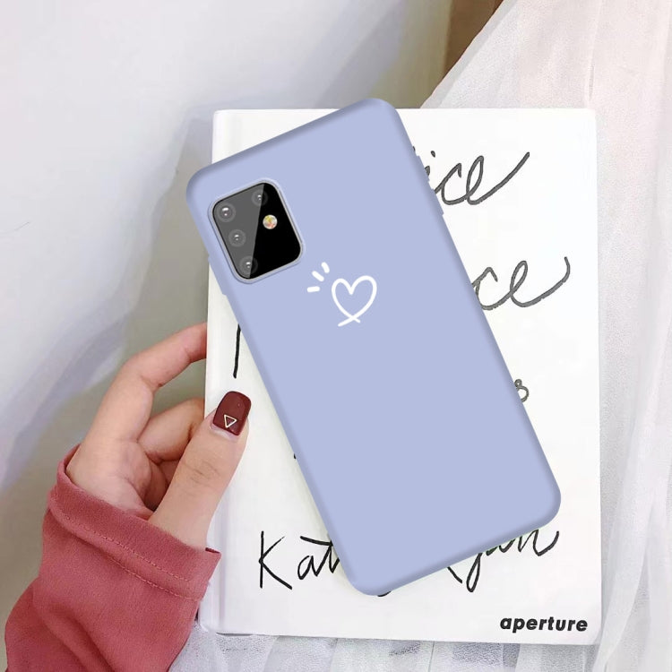 For Galaxy M60s Frosted Candy-Colored Ultra-thin TPU Phone