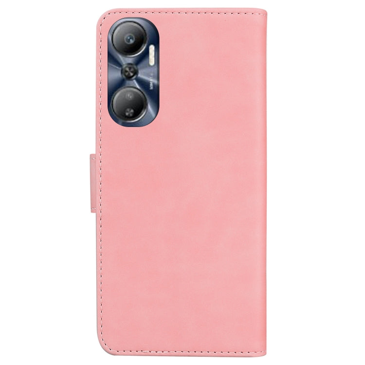 For Infinix Hot 20 Skin Feel Pure Color Flip Leather Phone Case