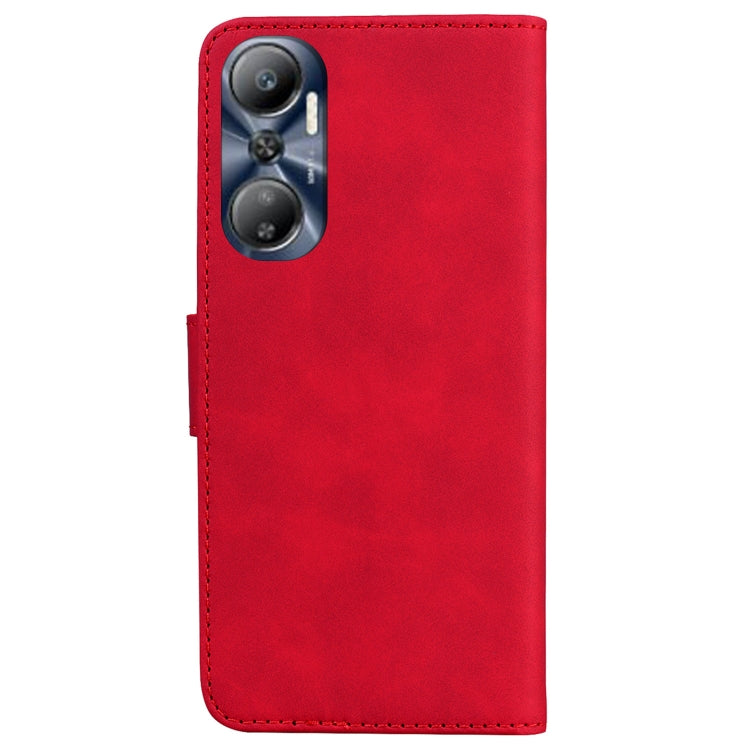 For Infinix Hot 20 Skin Feel Pure Color Flip Leather Phone Case