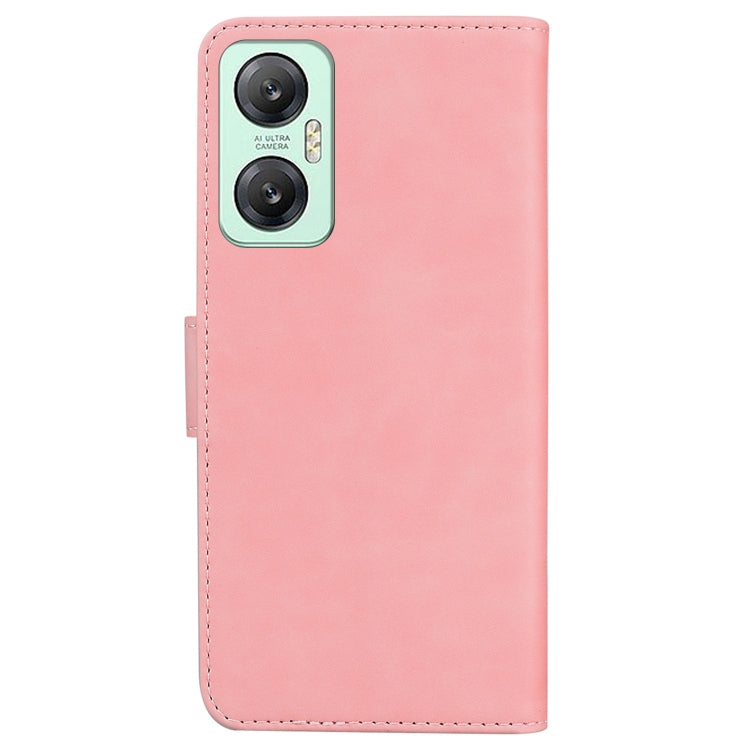 For Infinix Hot 20 5G Skin Feel Pure Color Flip Leather Phone Case