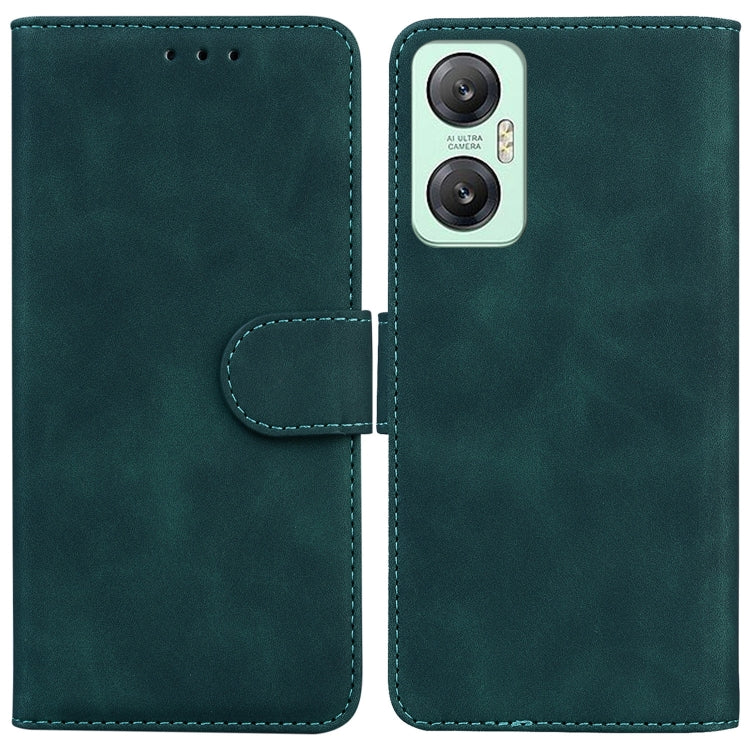 For Infinix Hot 20 5G Skin Feel Pure Color Flip Leather Phone Case