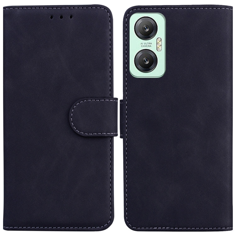 For Infinix Hot 20 5G Skin Feel Pure Color Flip Leather Phone Case
