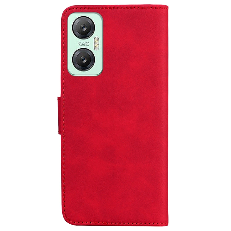 For Infinix Hot 20 5G Skin Feel Pure Color Flip Leather Phone Case