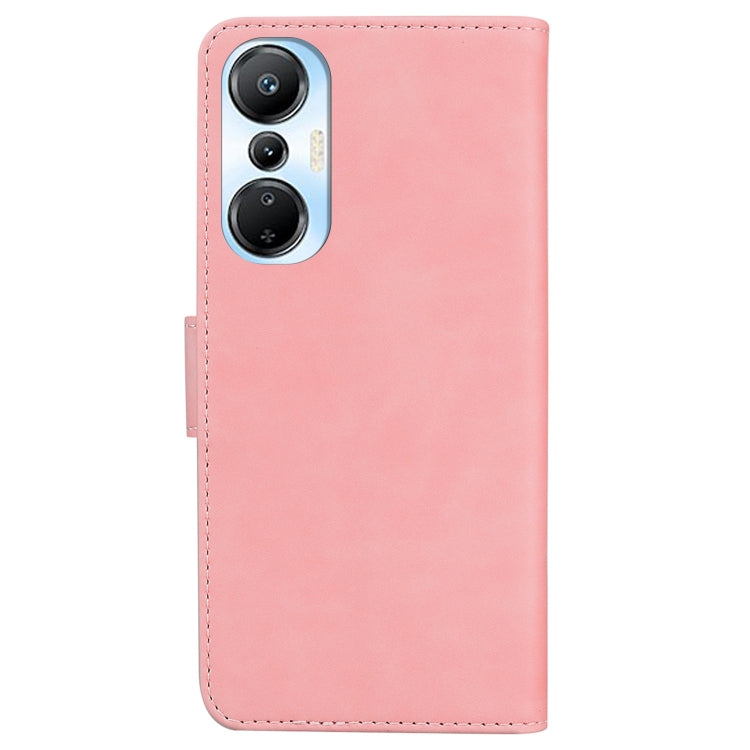 For Infinix Hot 20s Skin Feel Pure Color Flip Leather Phone Case