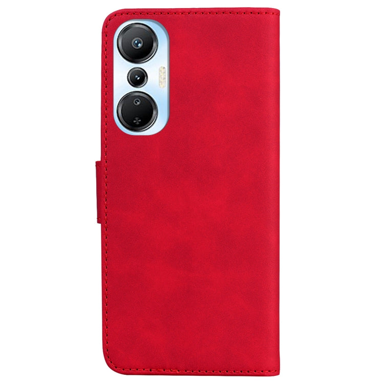 For Infinix Hot 20s Skin Feel Pure Color Flip Leather Phone Case