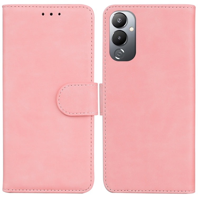 For Tecno Pova 4 Skin Feel Pure Color Flip Leather Phone Case