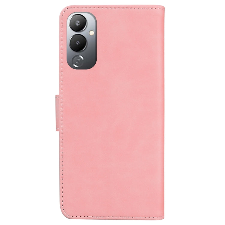 For Tecno Pova 4 Skin Feel Pure Color Flip Leather Phone Case