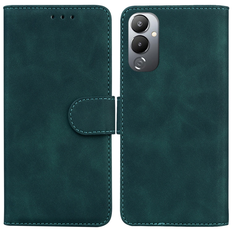 For Tecno Pova 4 Skin Feel Pure Color Flip Leather Phone Case