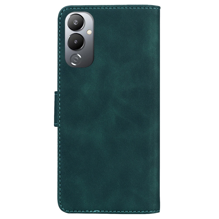For Tecno Pova 4 Skin Feel Pure Color Flip Leather Phone Case