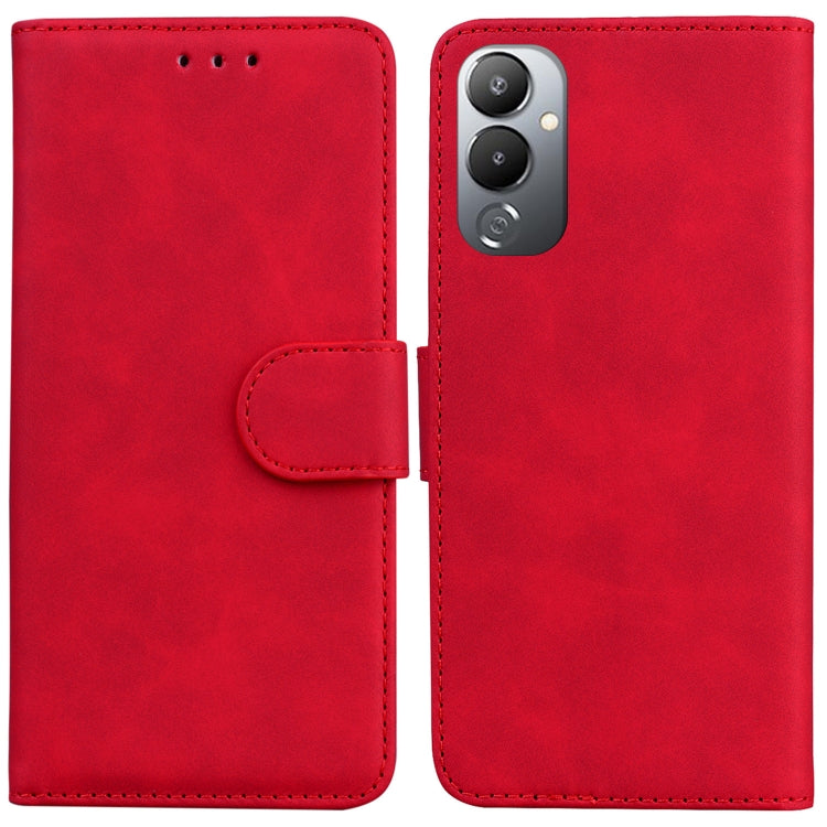 For Tecno Pova 4 Skin Feel Pure Color Flip Leather Phone Case