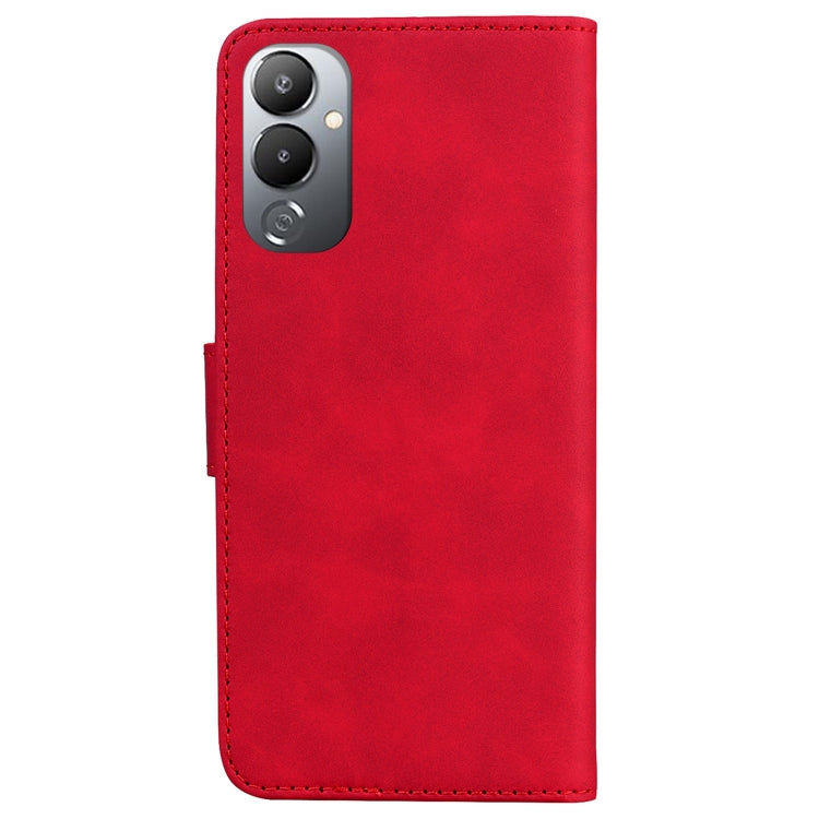For Tecno Pova 4 Skin Feel Pure Color Flip Leather Phone Case