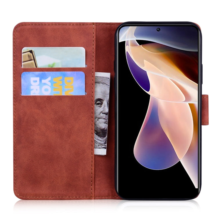 For Xiaomi Redmi 11 Prime 4G Skin Feel Pure Color Flip Leather Phone Case