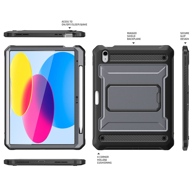 For iPad Air 4 2020/Air 5 2022 10.9 Explorer Tablet Protective Case with Pen Slot