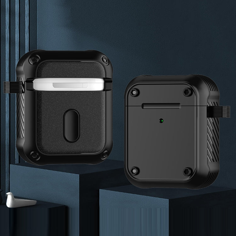 For AirPods 1 / 2 Wing TPU + PC Shockproof Earphone Protective Case