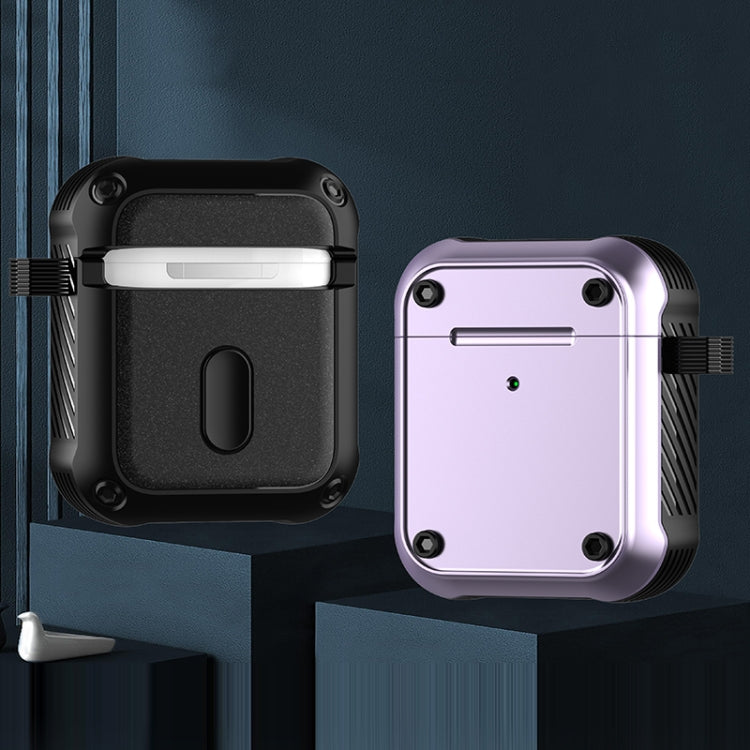 For AirPods 1 / 2 Wing TPU + PC Shockproof Earphone Protective Case