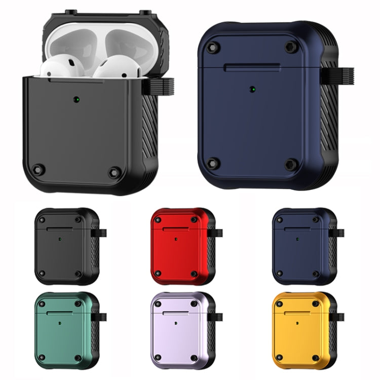 For AirPods 1 / 2 Wing TPU + PC Shockproof Earphone Protective Case