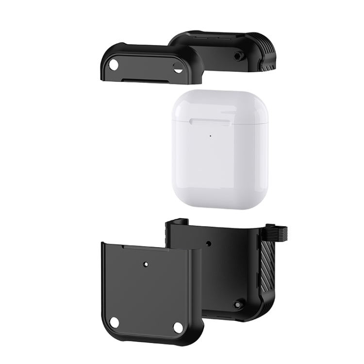 For AirPods 1 / 2 Wing TPU + PC Shockproof Earphone Protective Case
