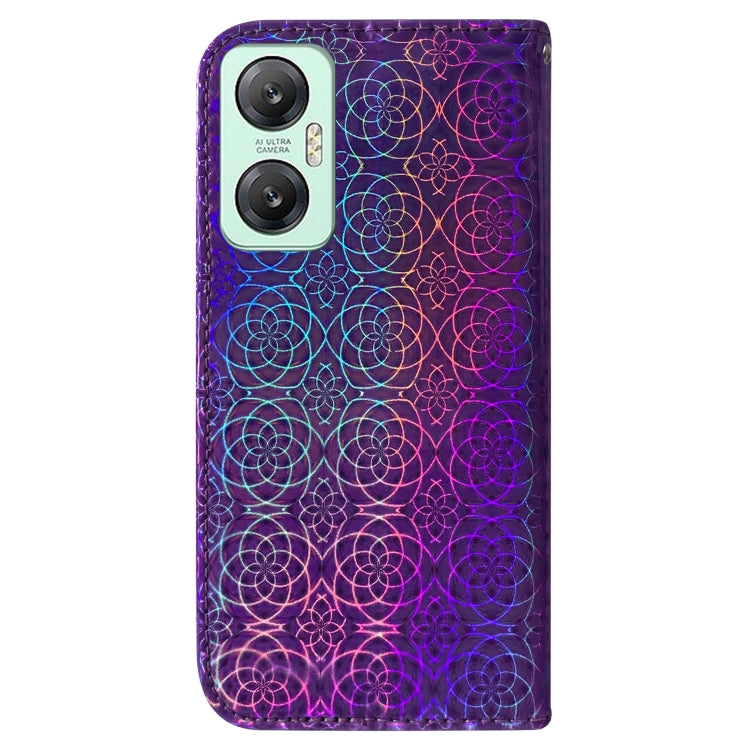 For Infinix Hot 20 5G Colorful Magnetic Buckle Leather Phone Case