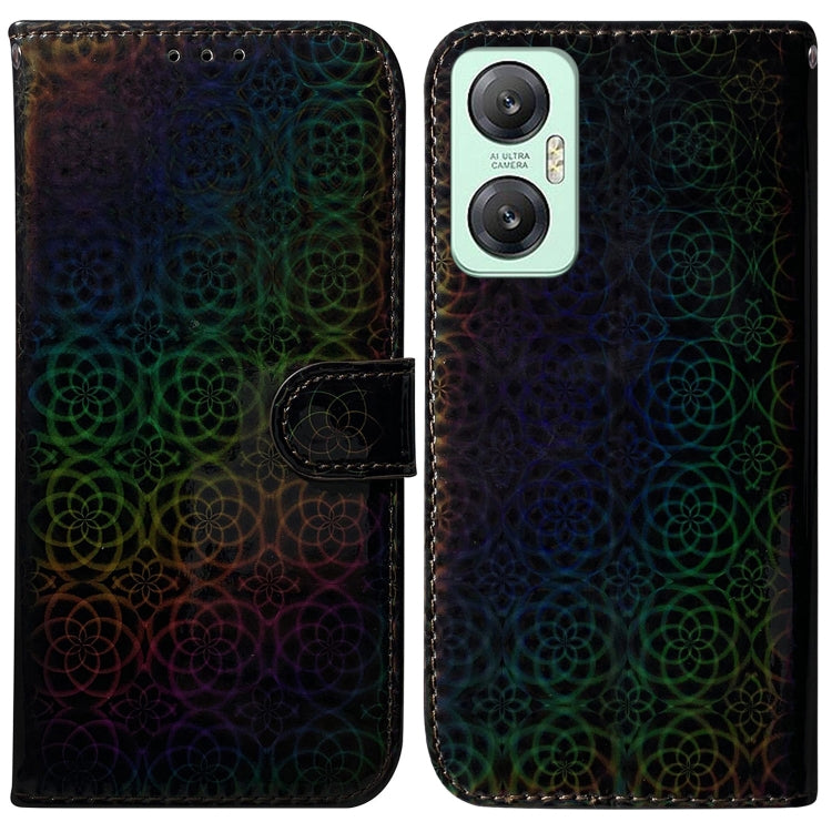 For Infinix Hot 20 5G Colorful Magnetic Buckle Leather Phone Case