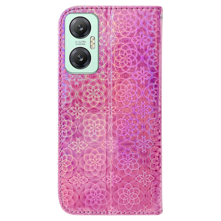 For Infinix Hot 20 5G Colorful Magnetic Buckle Leather Phone Case