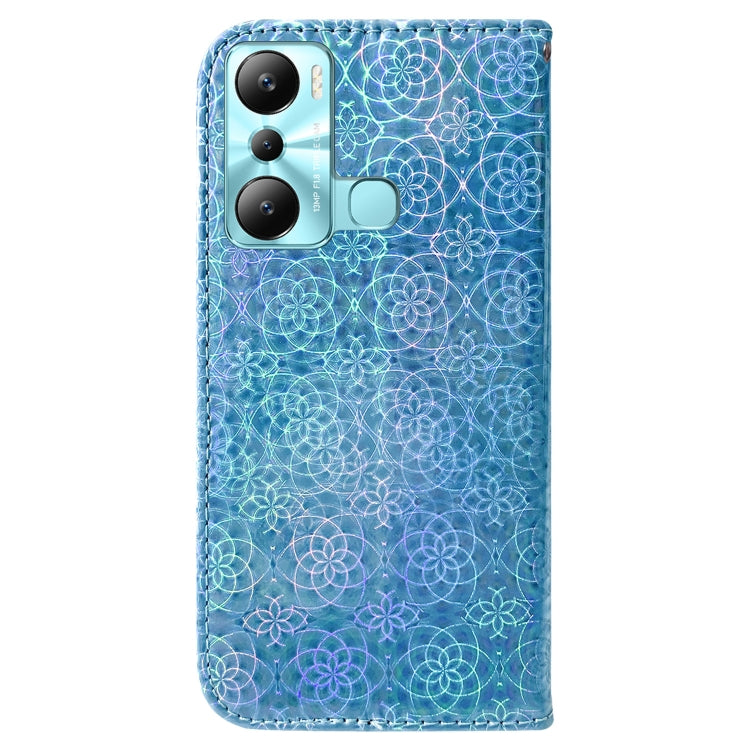 For Infinix Hot 20i Colorful Magnetic Buckle Leather Phone Case