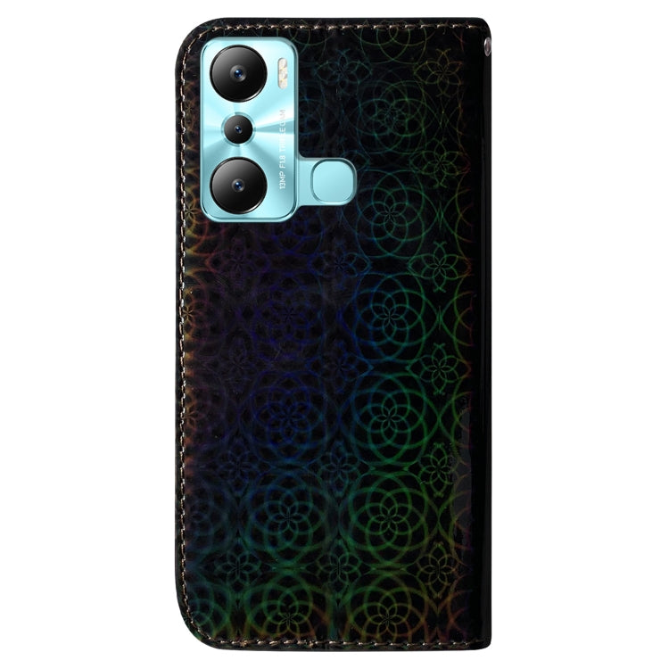 For Infinix Hot 20i Colorful Magnetic Buckle Leather Phone Case