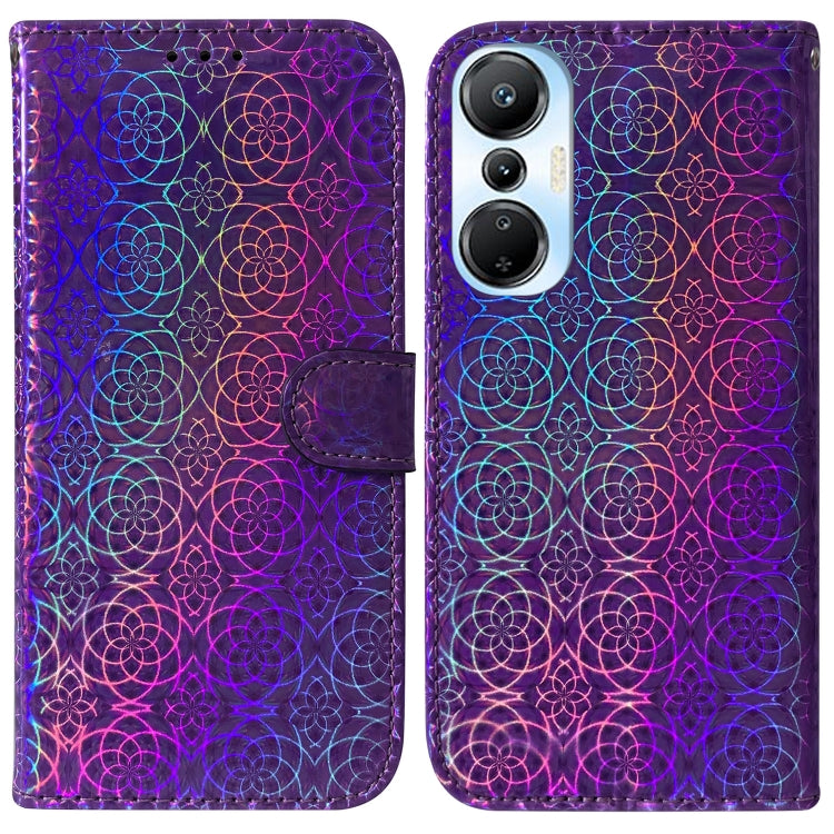 For Infinix Hot 20s Colorful Magnetic Buckle Leather Phone Case