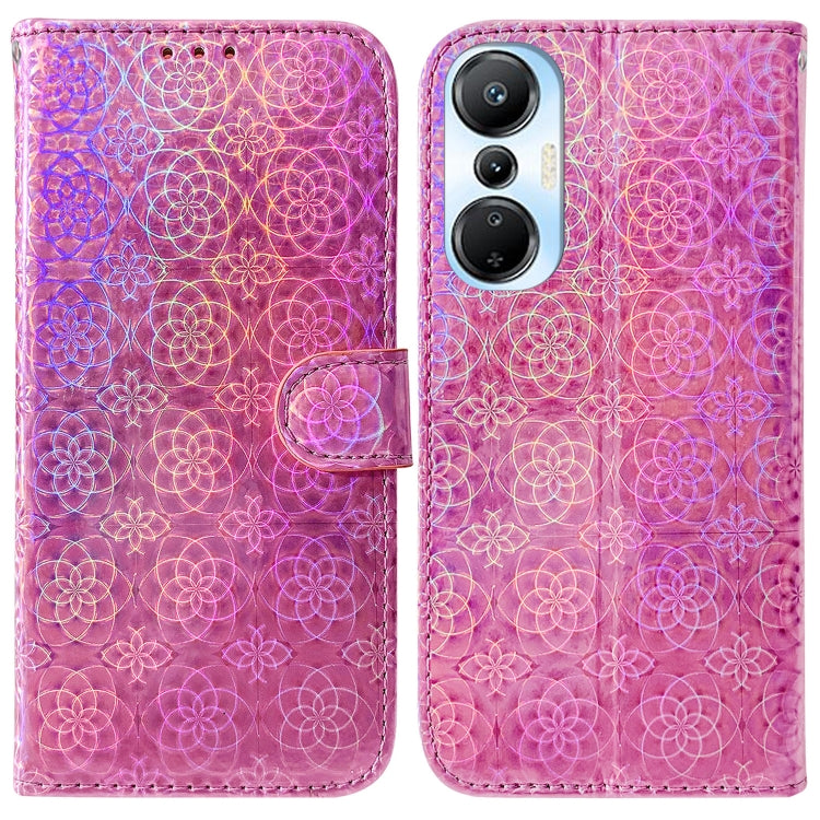 For Infinix Hot 20s Colorful Magnetic Buckle Leather Phone Case