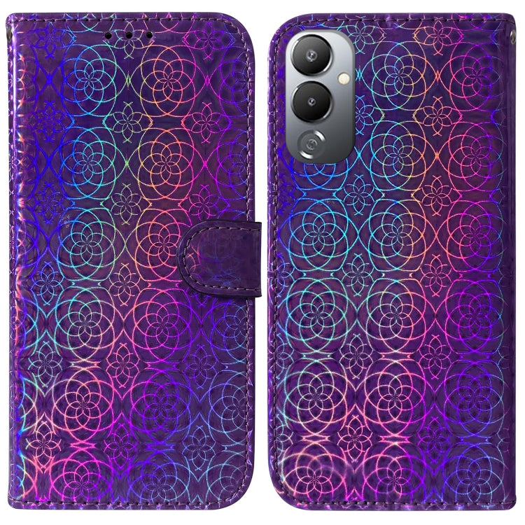 For Tecno Pova 4 Colorful Magnetic Buckle Leather Phone Case