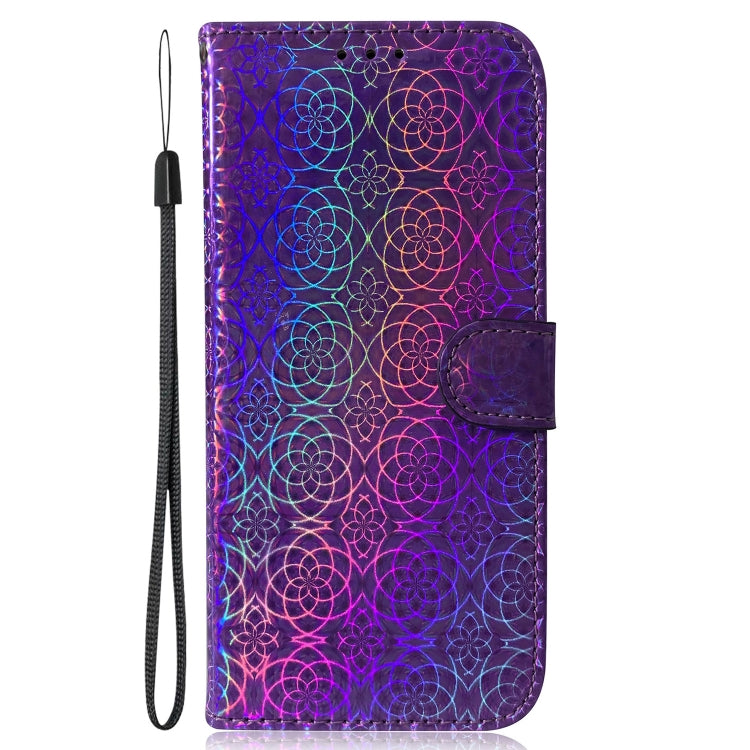 For Tecno Pova 4 Colorful Magnetic Buckle Leather Phone Case