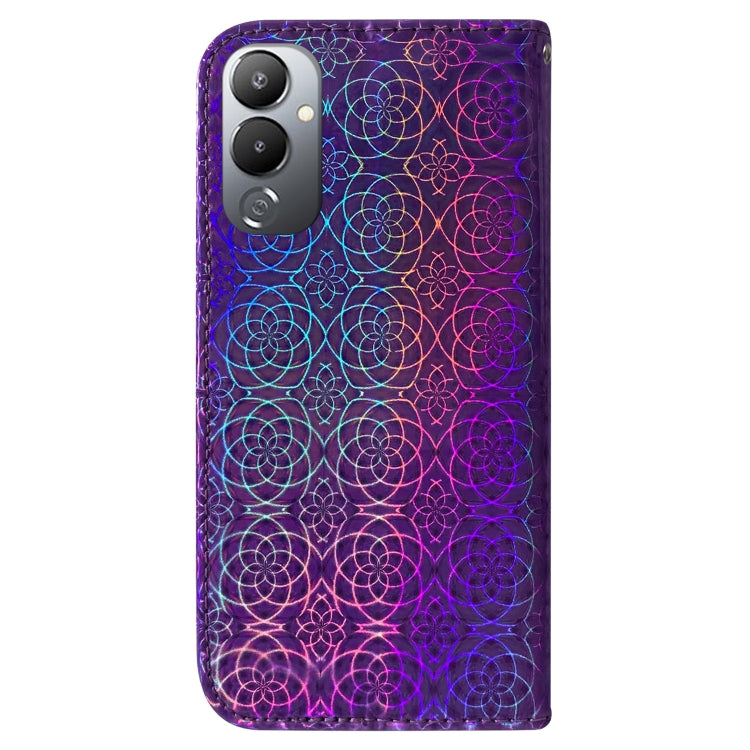 For Tecno Pova 4 Colorful Magnetic Buckle Leather Phone Case