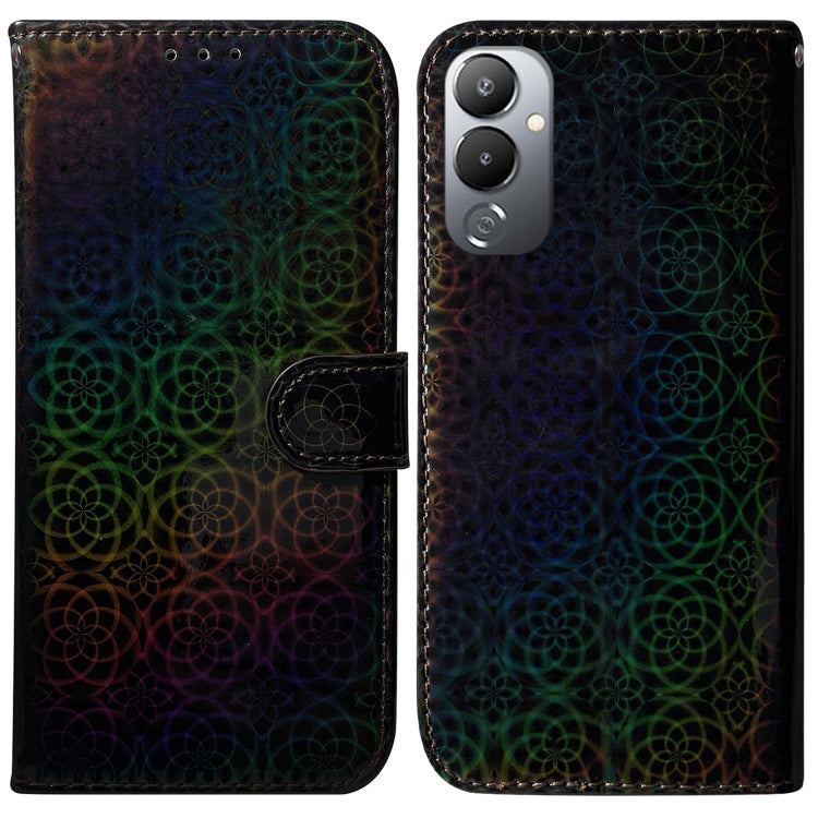 For Tecno Pova 4 Colorful Magnetic Buckle Leather Phone Case