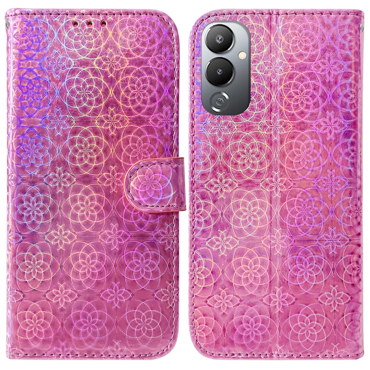 For Tecno Pova 4 Colorful Magnetic Buckle Leather Phone Case